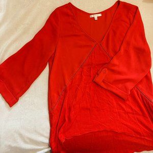 LIKE NEW Skies are Blue, Flowy, Red Blouse!